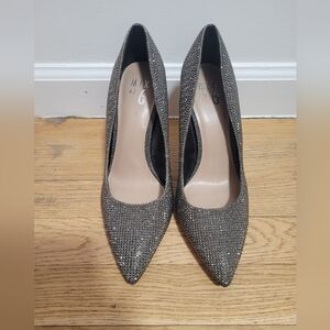 Mix No. 6 Women's Black Glitter Heels